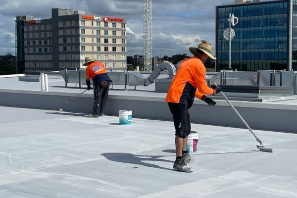 Commercial building waterproofing project in Cape Town
